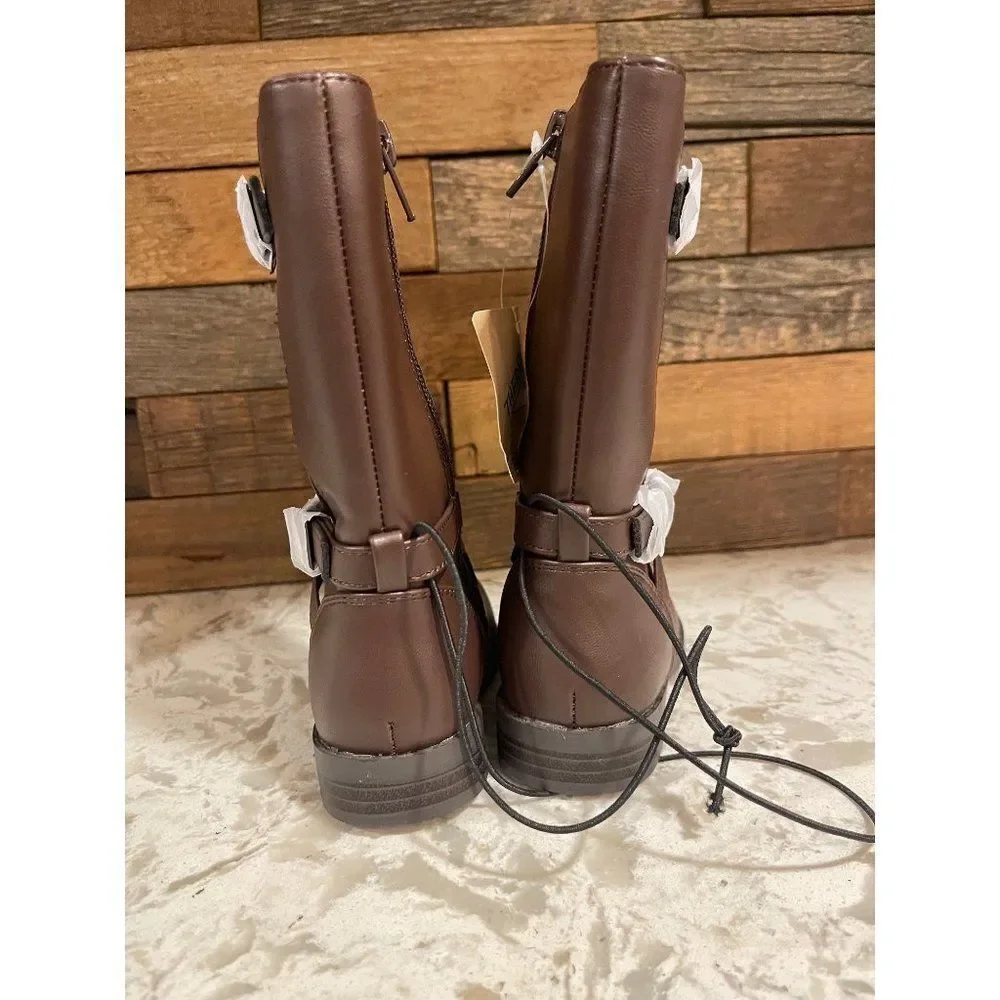 NWT Thereabouts Toddler Girl Brown Boots Sz 6 M